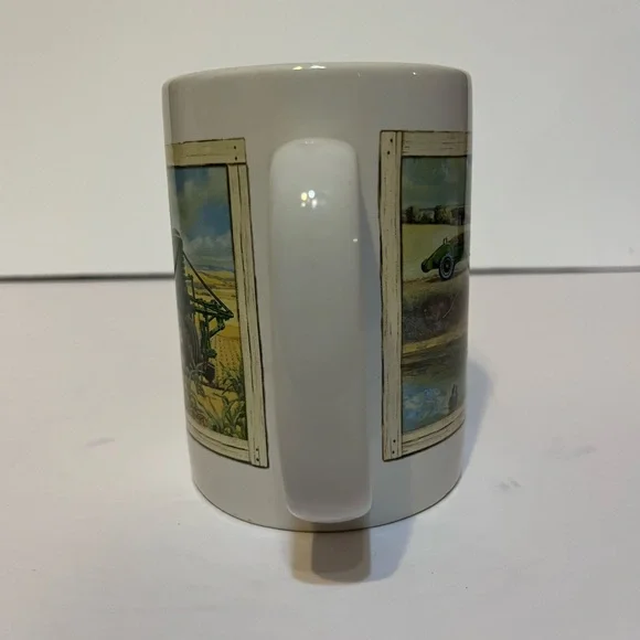John Deere Green and White Mug with Tractor Scene - Picture 3 of 9